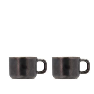 Puodeliai Espresso kavai Villa Fjord Black metallic 0.1 l