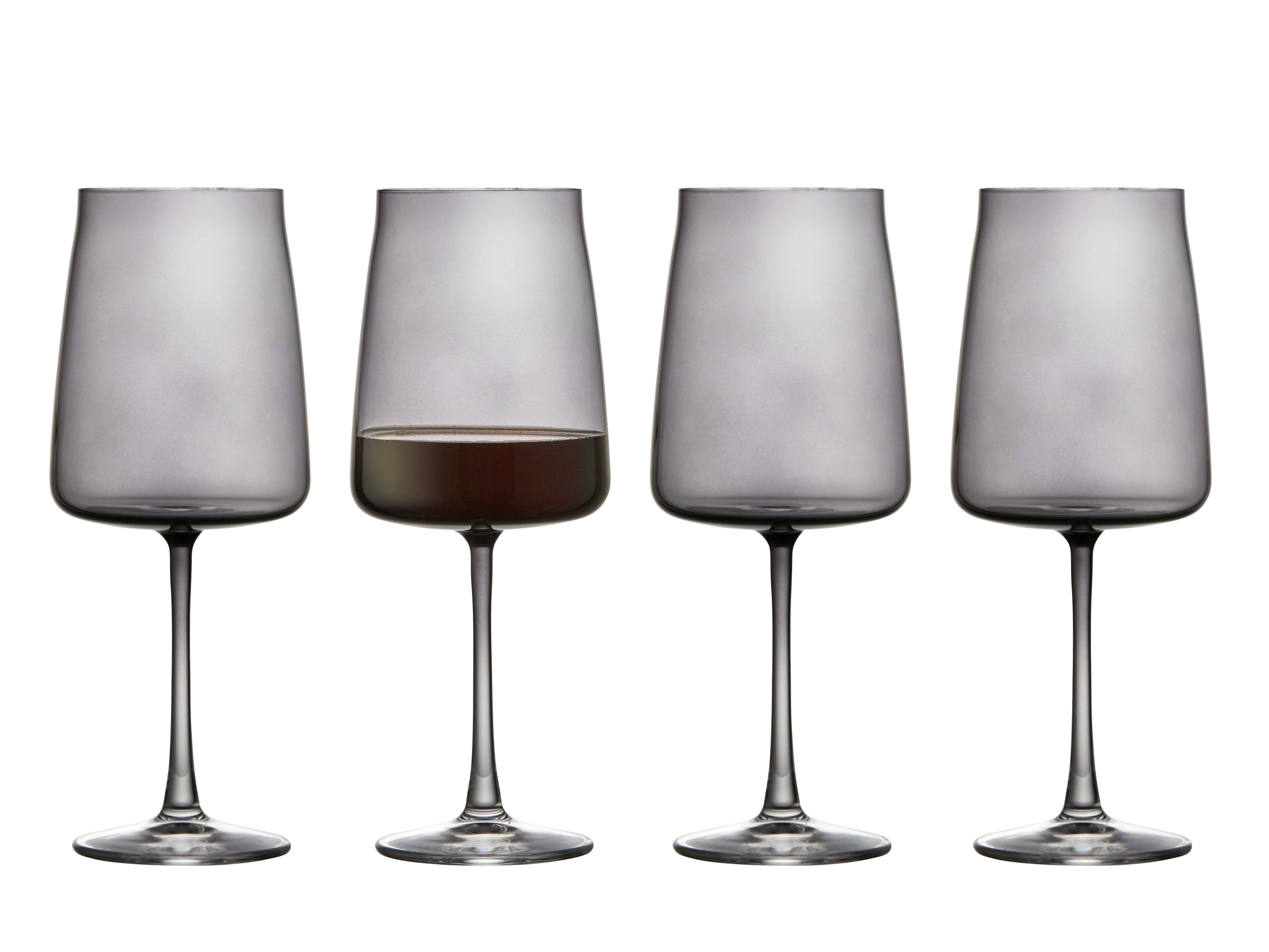 Raudono vyno taurės Lyngby Glas Krystal Zero Red Smoke