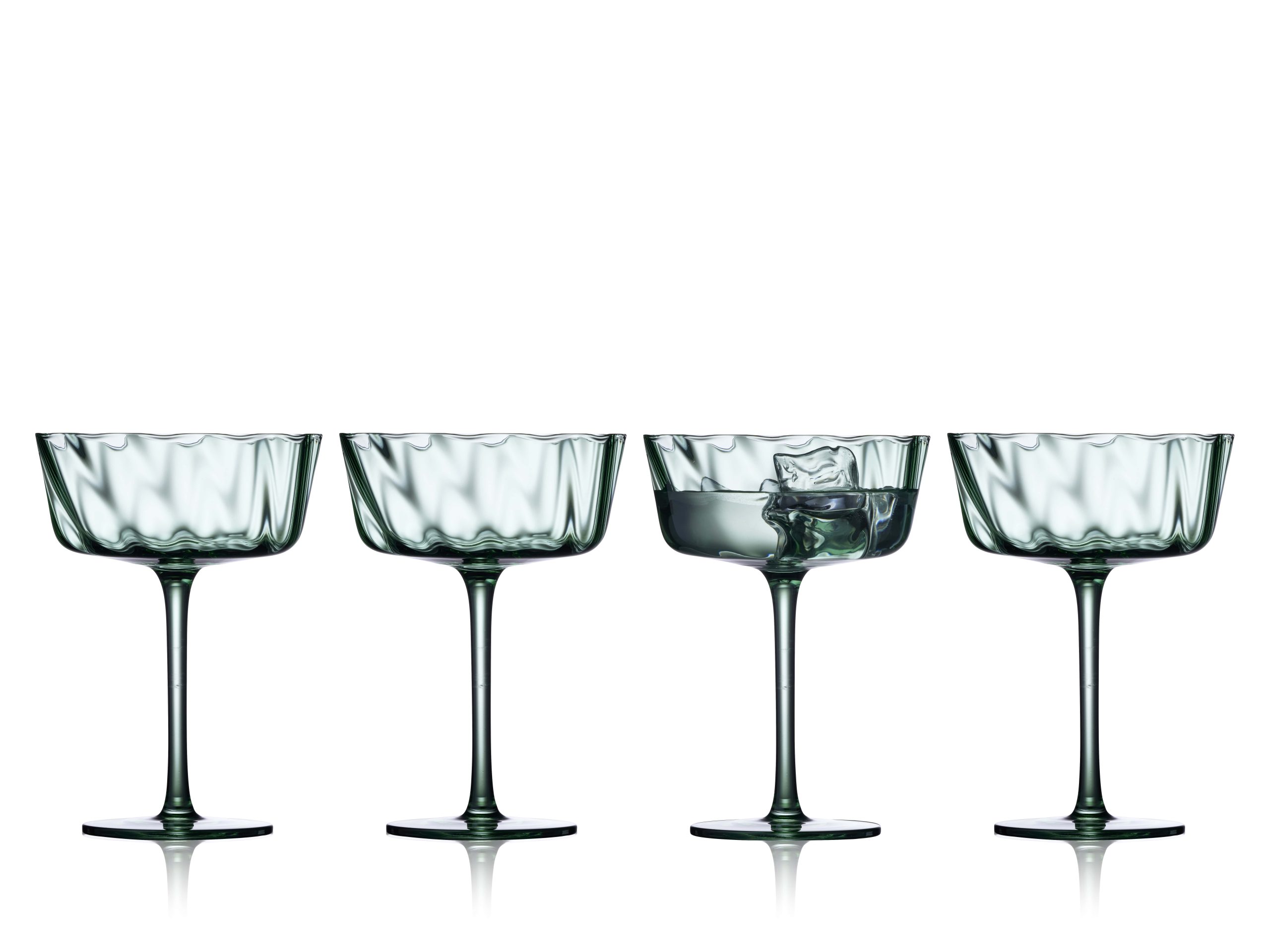 Šampano taurės Lyngby Glas Vienna Green
