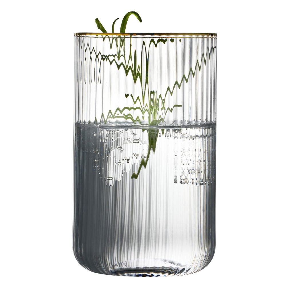 Stiklinės Lyngby Glas Palermo Gold Highball 
