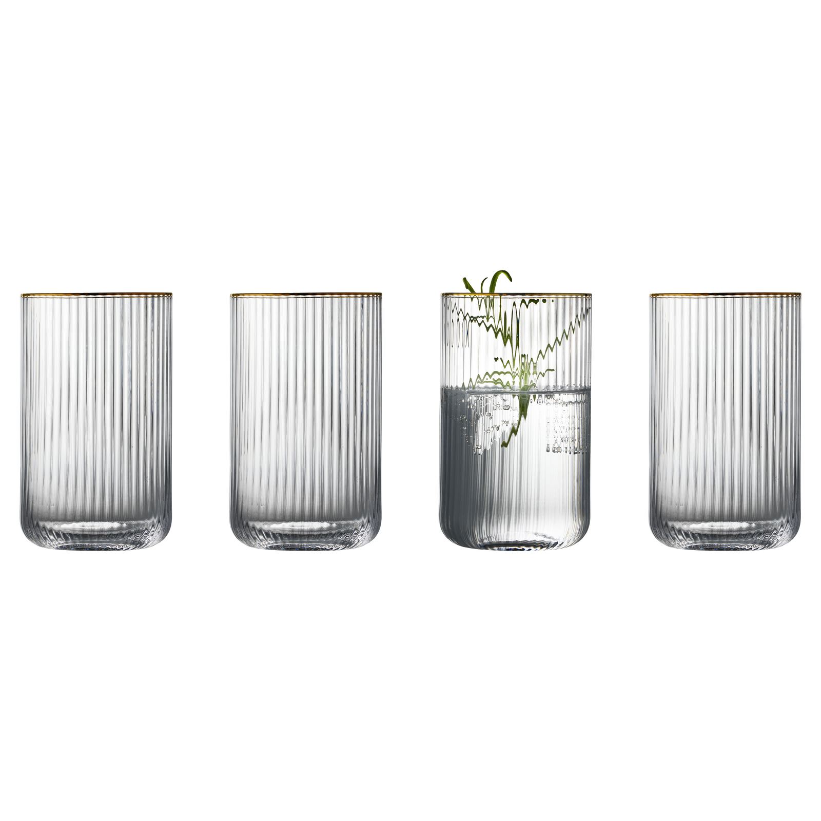 Stiklinės Lyngby Glas Palermo Gold Highball