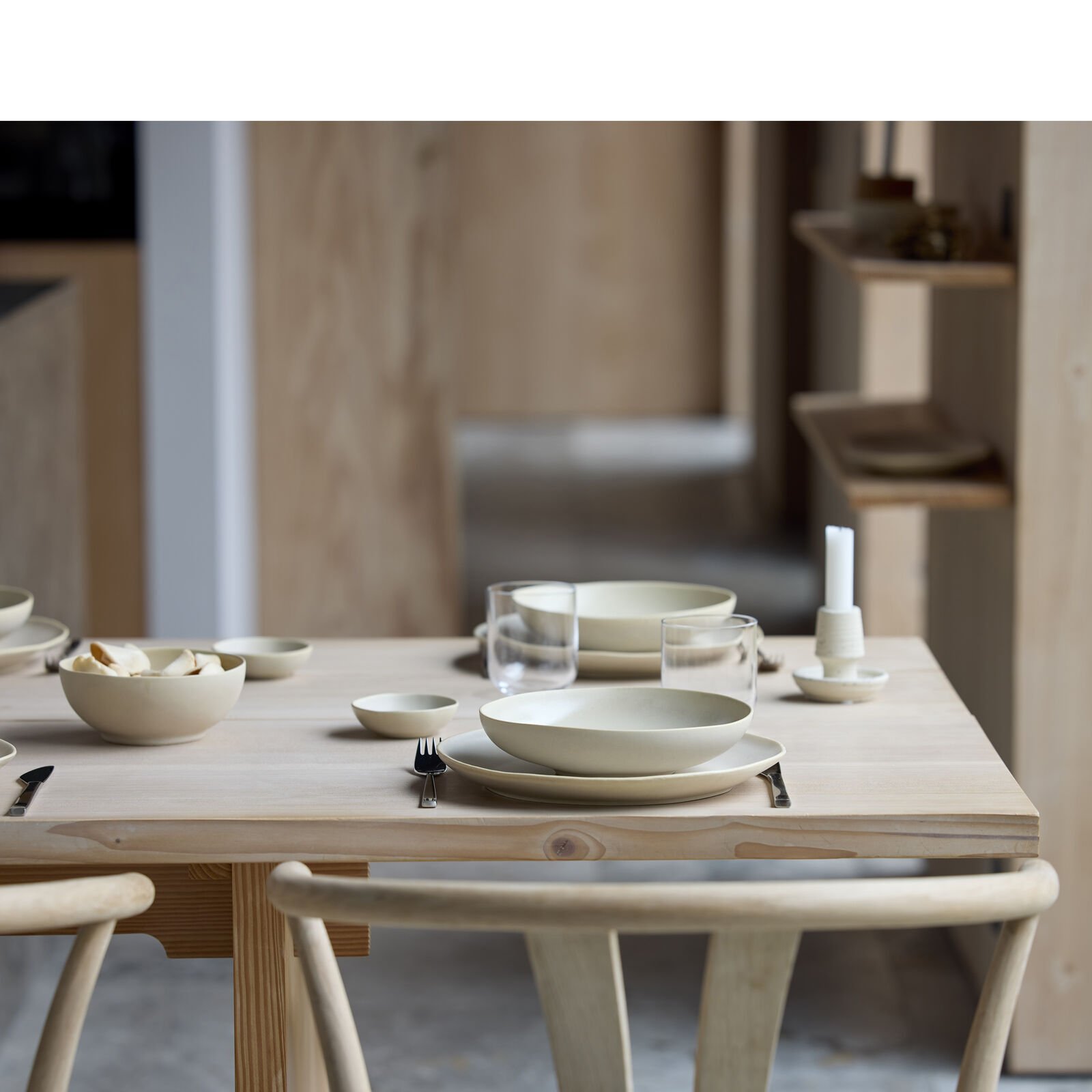 Pietų lėkštė Villa Collection Shoku Soft Beige