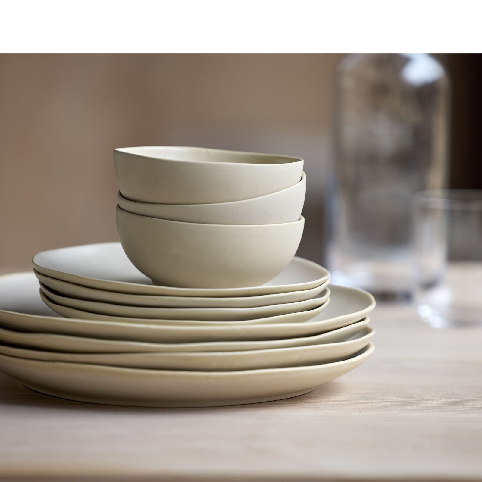 Pietų lėkštė Villa Collection Shoku Soft Beige