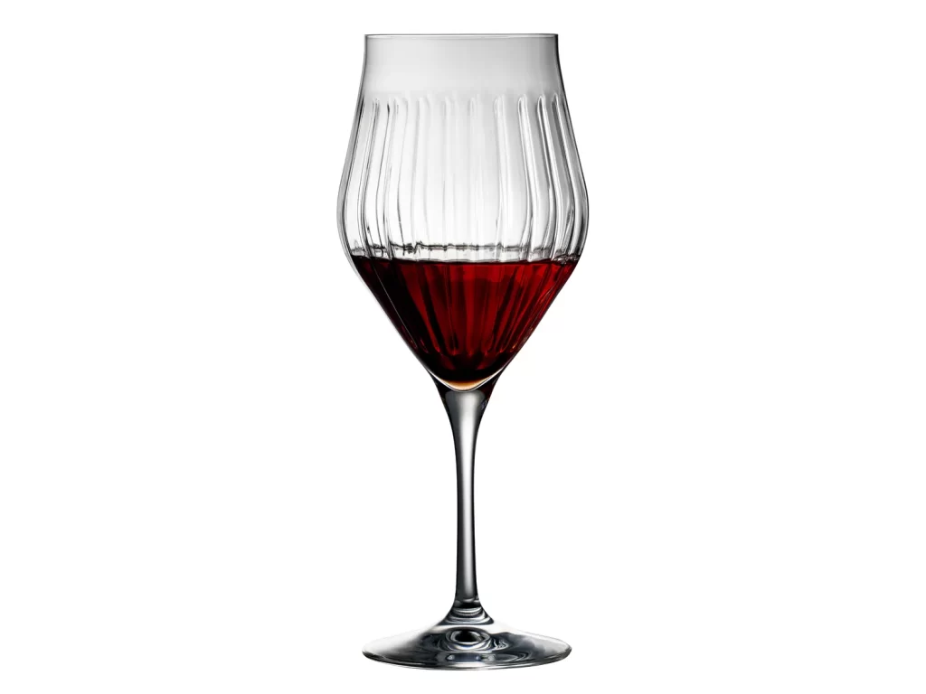 Raudono vyno taurės Lyngby Glas Krystal Ane 