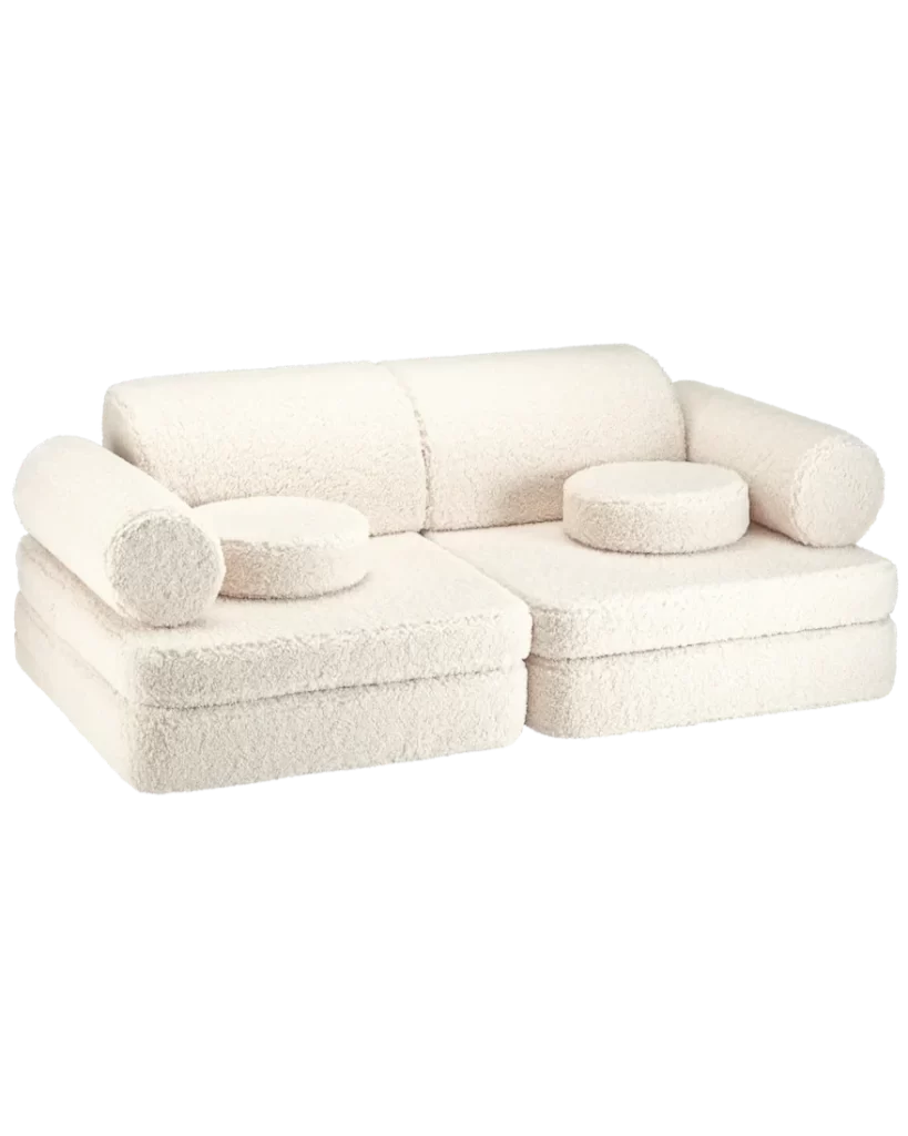 WIGIWAMA vaikiška sofa Cream White Settee 