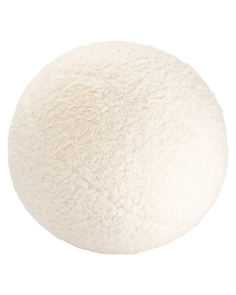 WIGIWAMA kamuolio formos pagalvė Cream White Ball