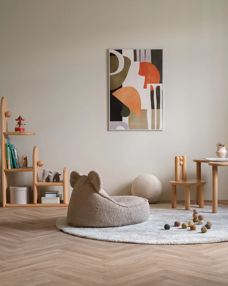 WIGIWAMA meškiuko formos sėdmaišis Biscuit Bear