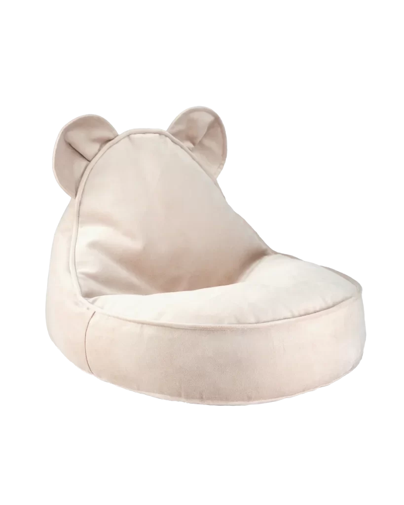 WIGIWAMA meškiuko formos sėdmaišis Dusty Beige Bear 