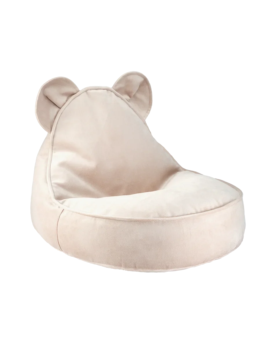 WIGIWAMA meškiuko formos sėdmaišis Dusty Beige Bear