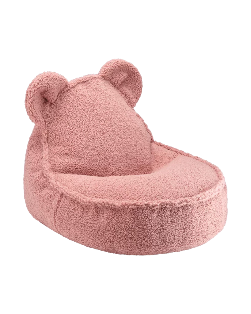 WIGIWAMA meškiuko formos sėdmaišis Guava Pink Bear 