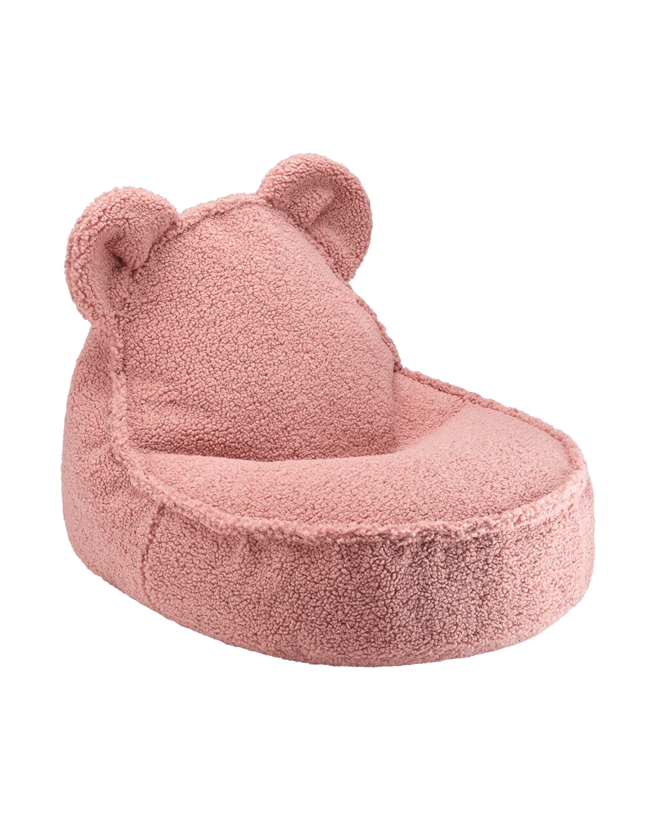 WIGIWAMA meškiuko formos sėdmaišis Guava Pink Bear