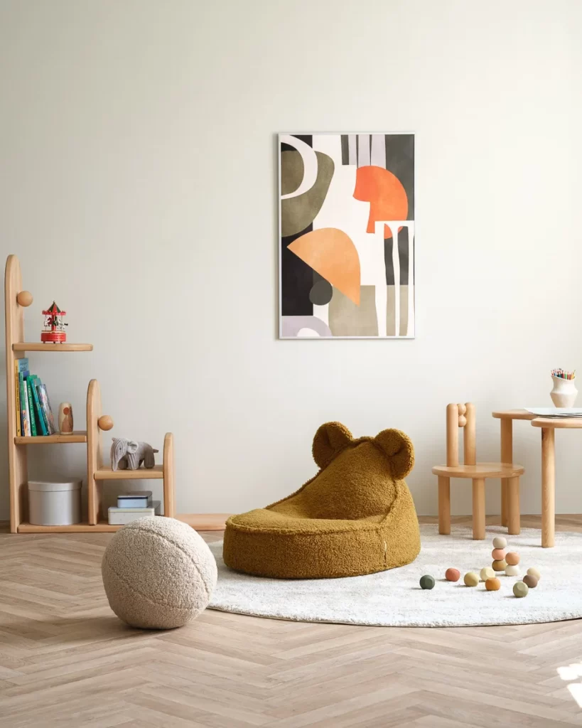 WIGIWAMA meškiuko formos sėdmaišis Maple Bear 