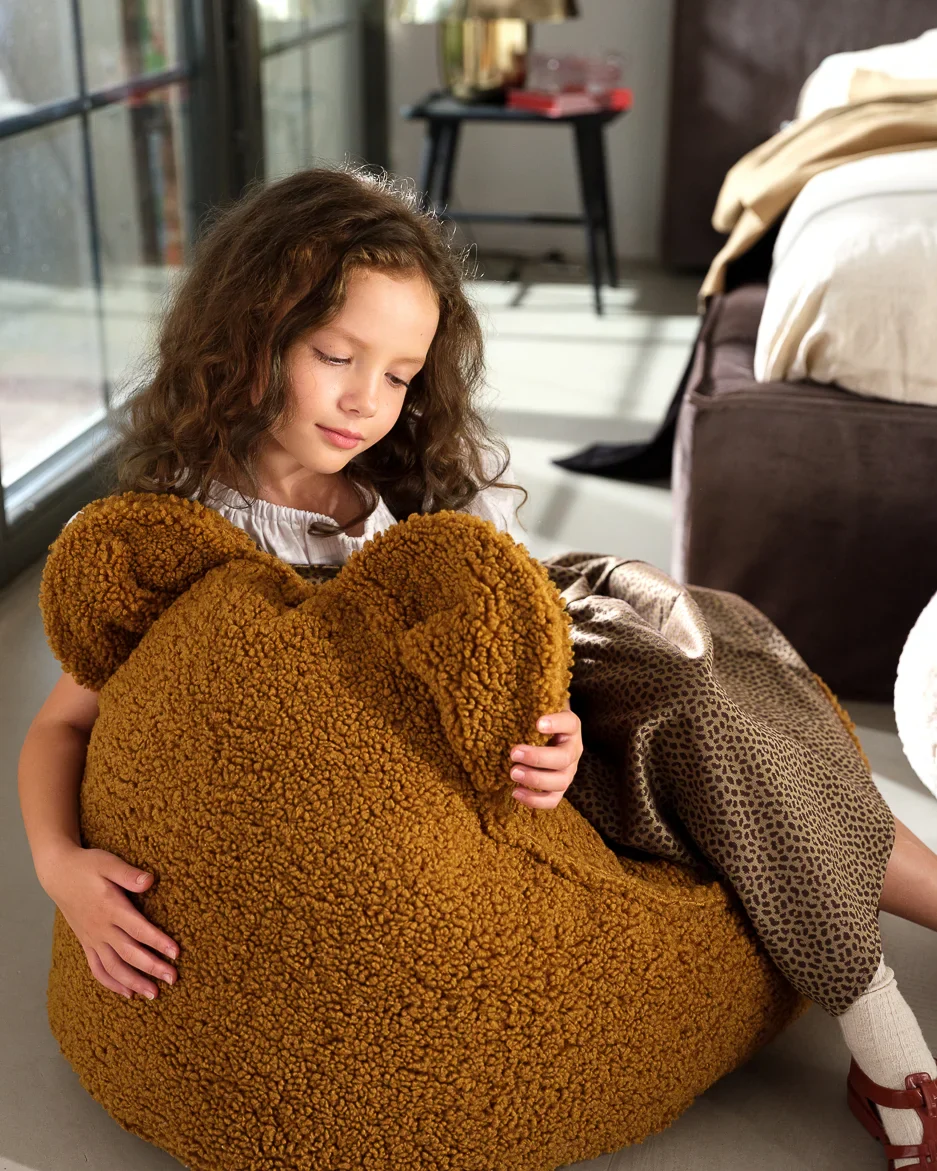 WIGIWAMA meškiuko formos sėdmaišis Maple Bear