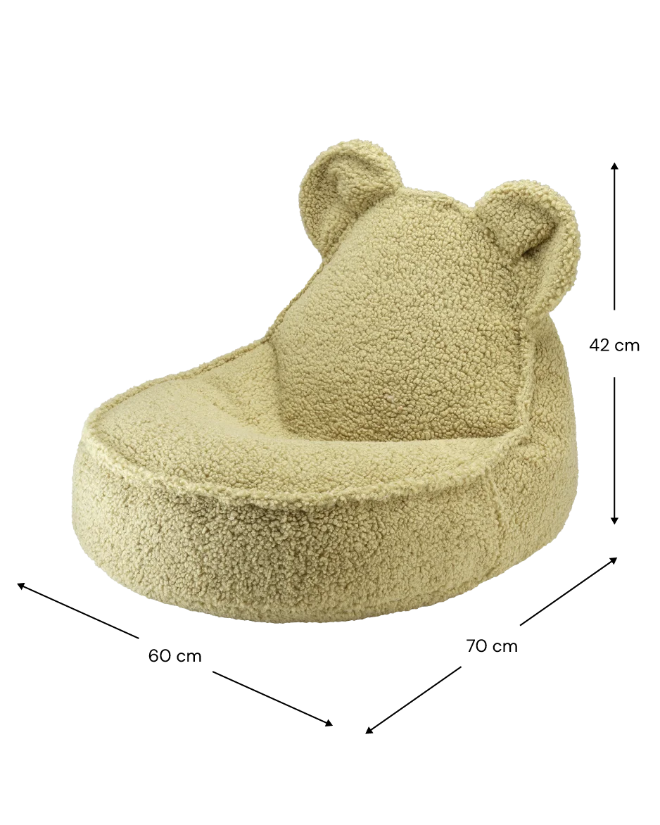 WIGIWAMA meškiuko formos sėdmaišis Matcha Bear