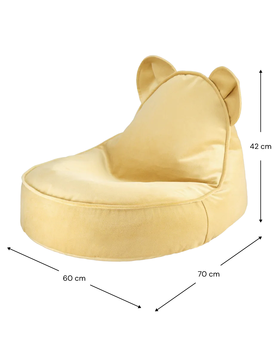 WIGIWAMA meškiuko formos sėdmaišis Salted Caramel Bear