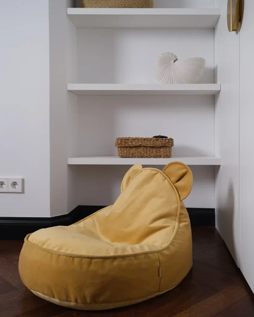 WIGIWAMA meškiuko formos sėdmaišis Salted Caramel Bear 