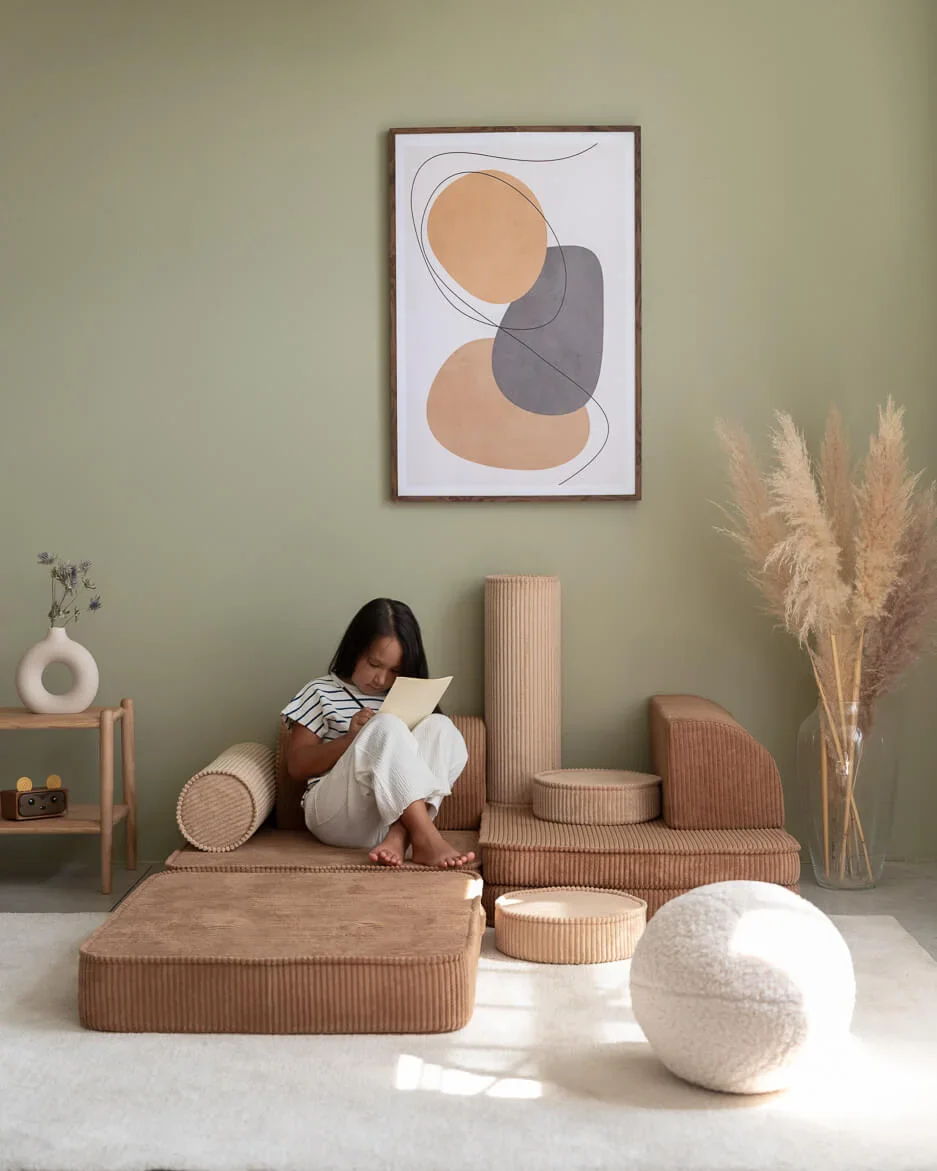 WIGIWAMA vaikiška sofa Brown Toffee Settee