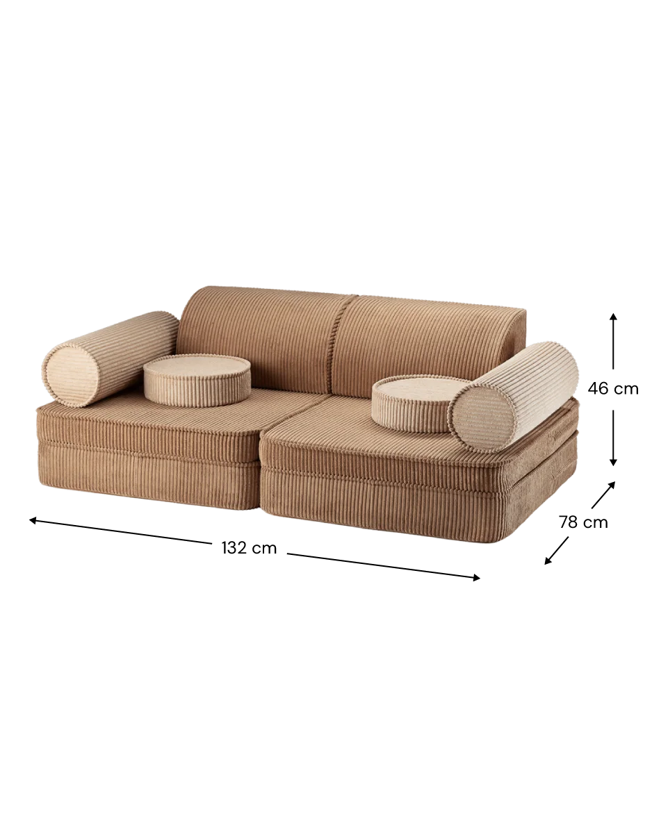 WIGIWAMA vaikiška sofa Brown Toffee Settee