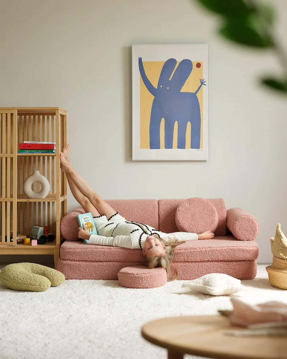 WIGIWAMA vaikiška sofa Guava Pink Settee
