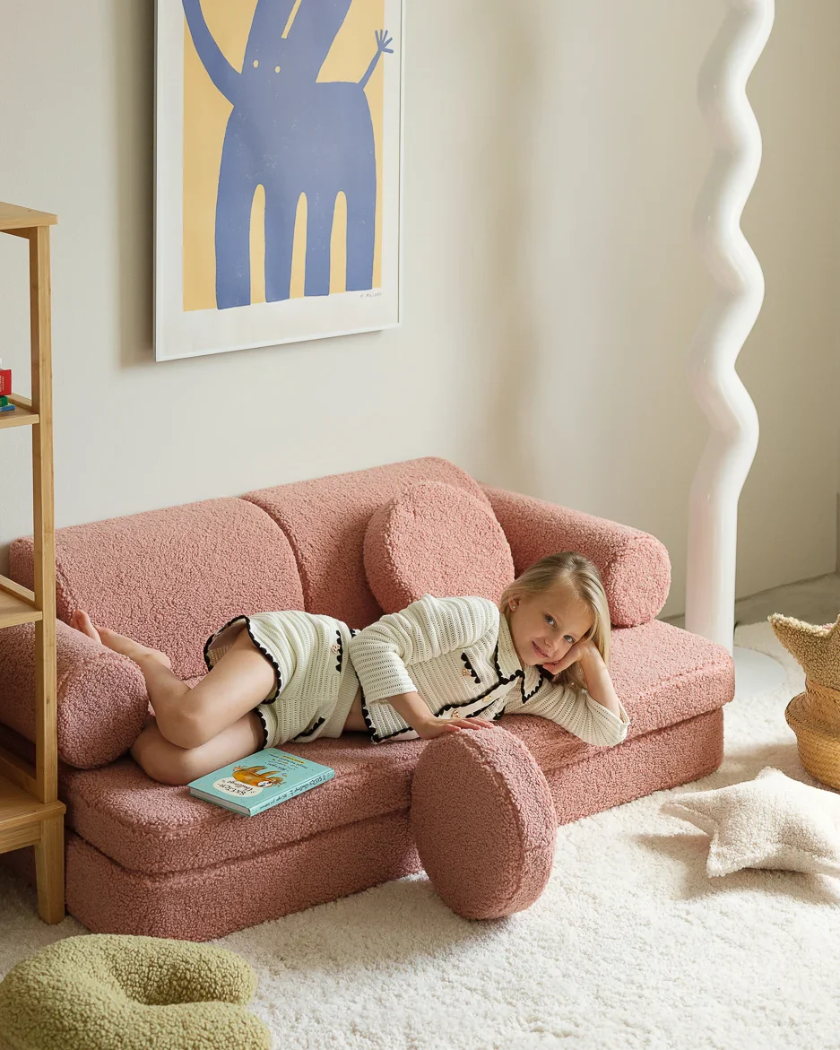 WIGIWAMA vaikiška sofa Guava Pink Settee
