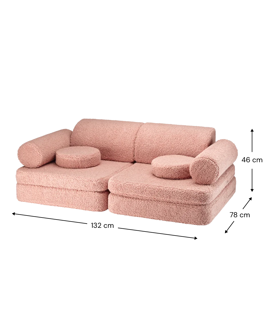 WIGIWAMA vaikiška sofa Guava Pink Settee