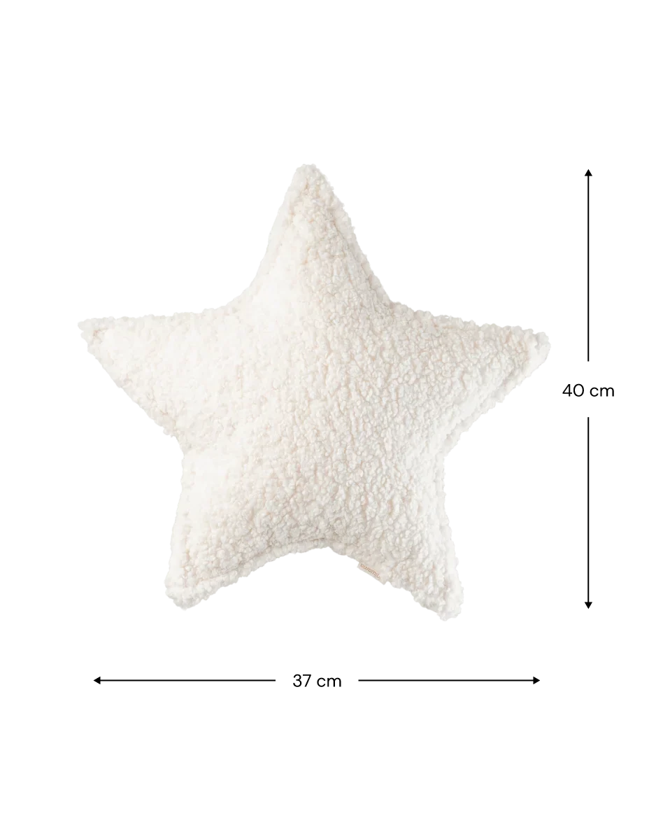 WIGIWAMA žvaigždės formos pagalvė Cream White Star