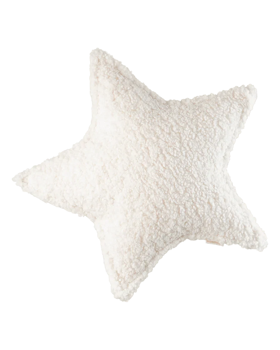 WIGIWAMA žvaigždės formos pagalvė Cream White Star