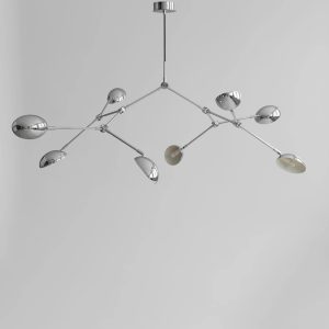 Pakabinamas šviestuvas Drop Chrome