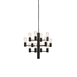Pakabinamas šviestuvas Manola Mini 12 Chandelier Black