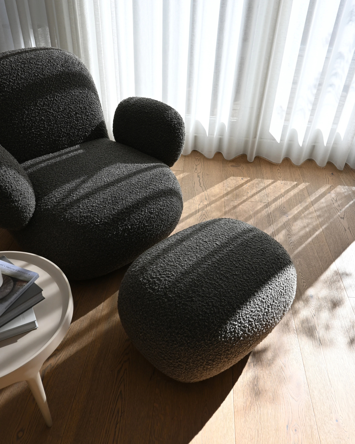 Fotelis Toe Ottoman Deep Taupe (A2635)