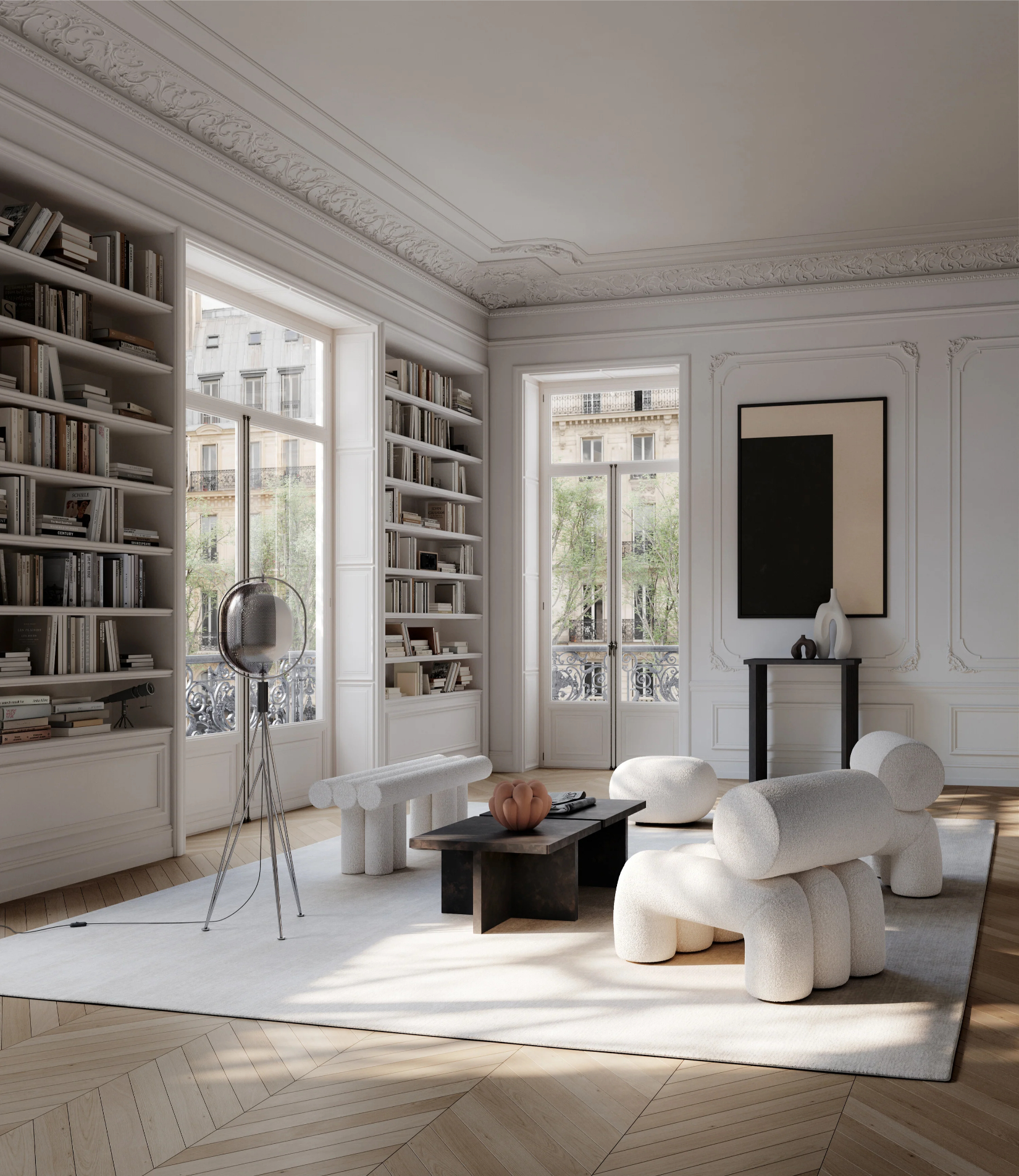 Fotelis Toe Ottoman Off White (CPH 900)