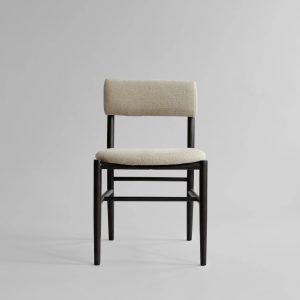 Valgomojo kėdė Nama Coffee Black - Linen