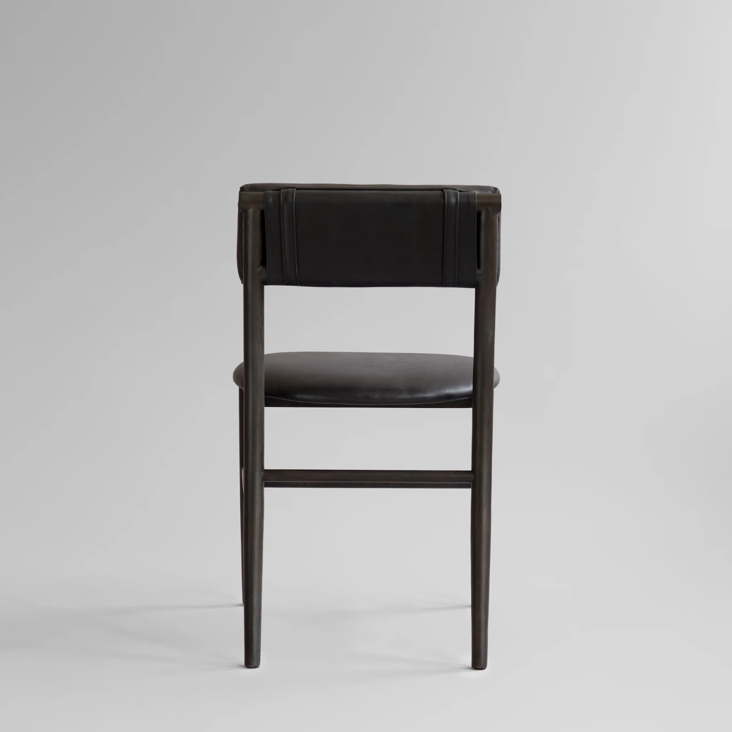 Valgomojo kėdė Nama Coffee Black Oak - Aniline Leather Black