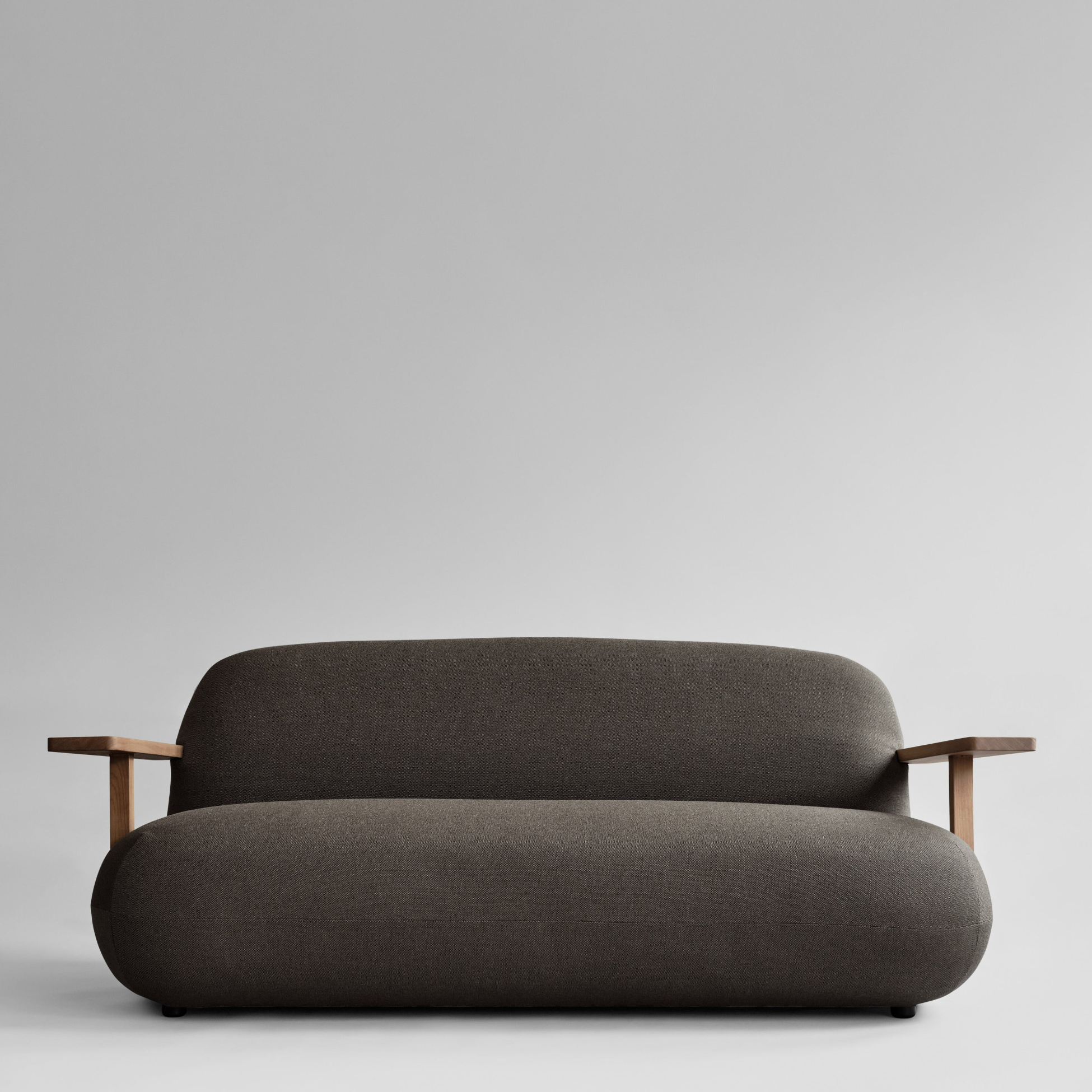 Sofa Toe Teak Stone Gray