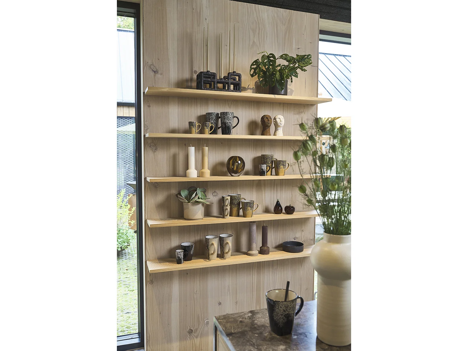 Žvakė Villa Collection Hvils Pillar Taupe