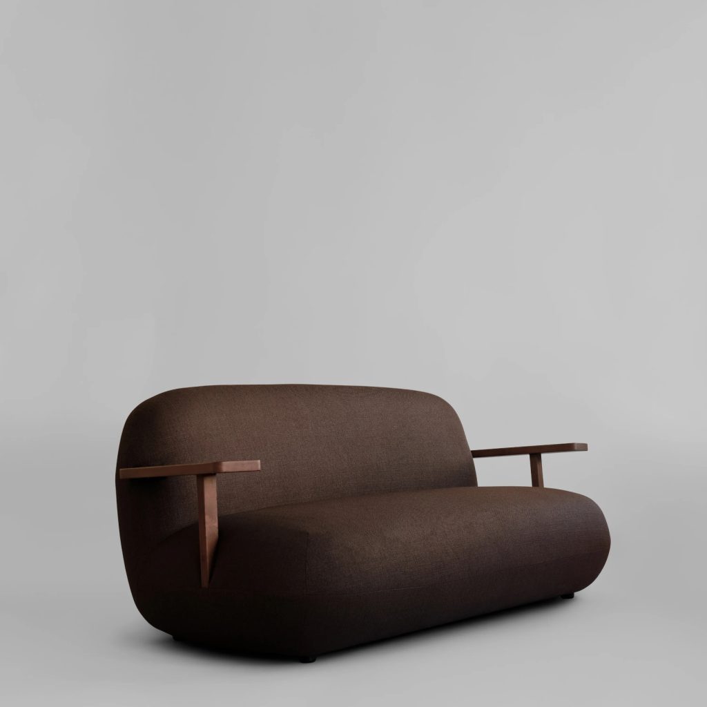 Sofa Toe Dark Brown 
