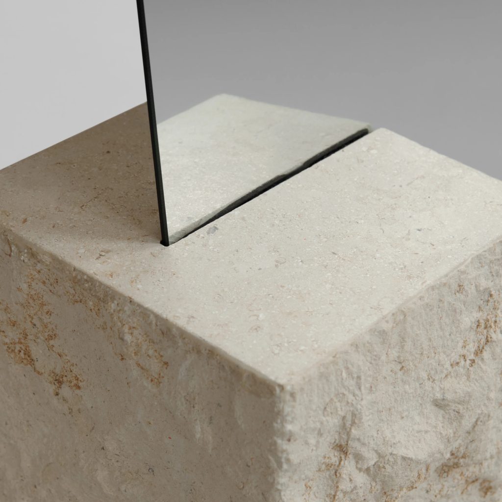 Veidrodis Kubis Limestone 