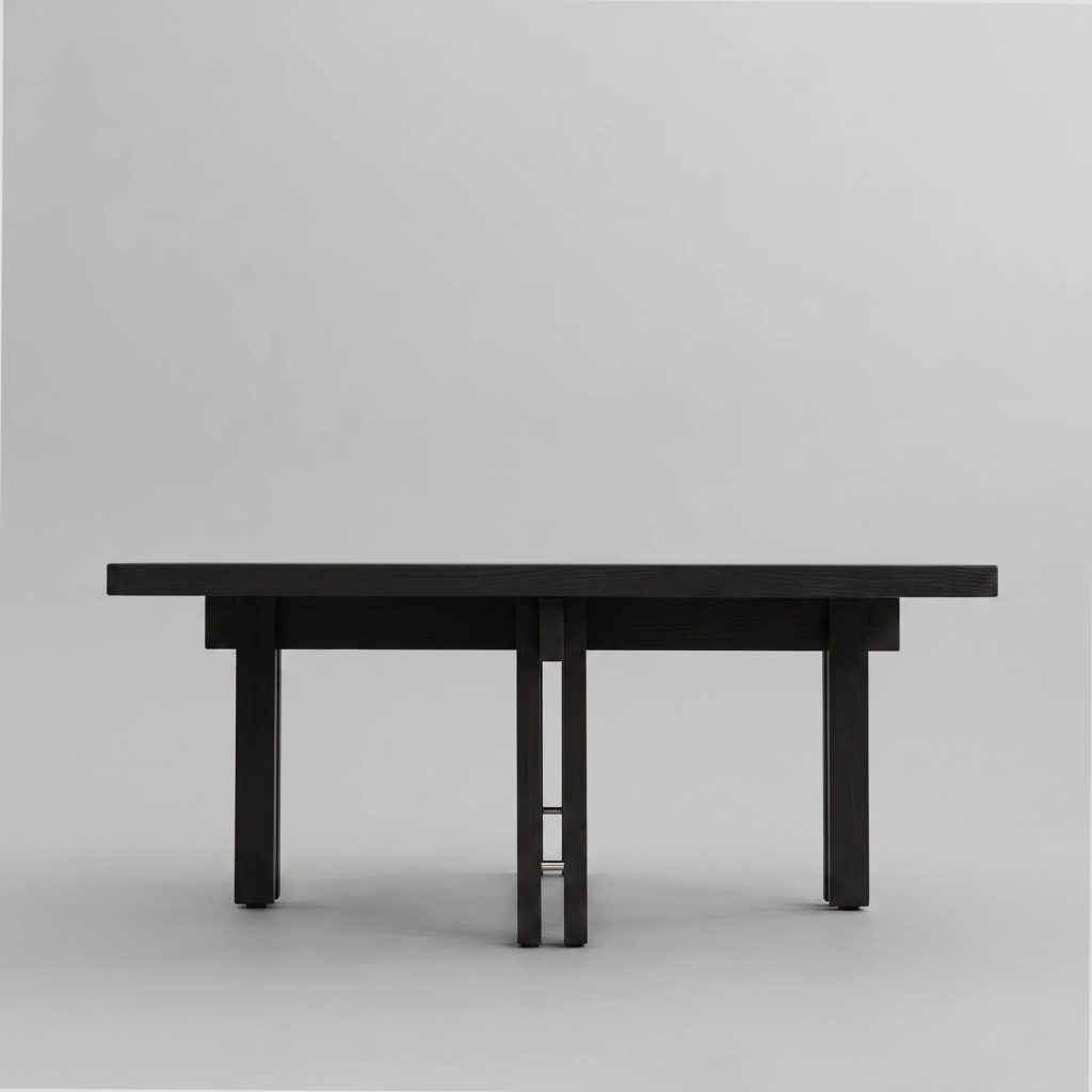 Kavos staliukas Plinth Coffee Black Oak 
