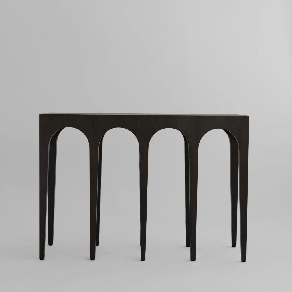 Konsolė Bow Big Coffee Black Oak 