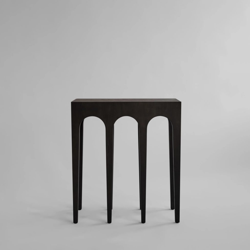 Konsolė Bow Coffee Black Oak 