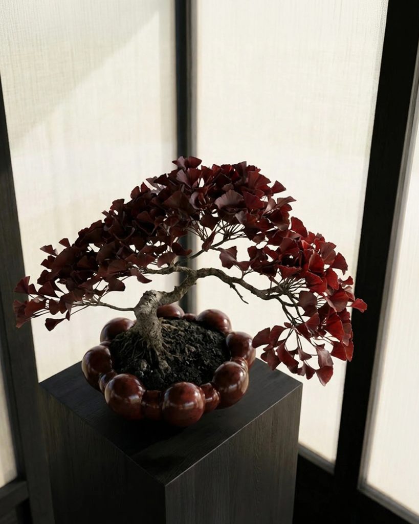 Padėklas Bloom Big Maroon 