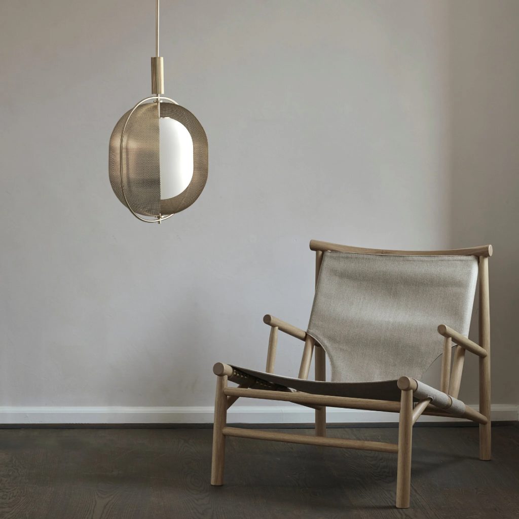 Pakabinamas šviestuvas Pearl Brass 