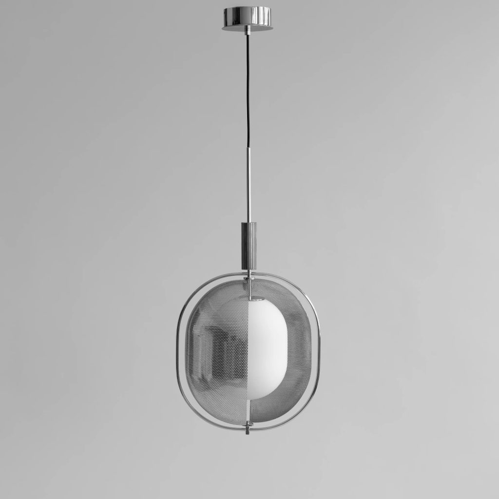 Pakabinamas šviestuvas Pearl Chrome 