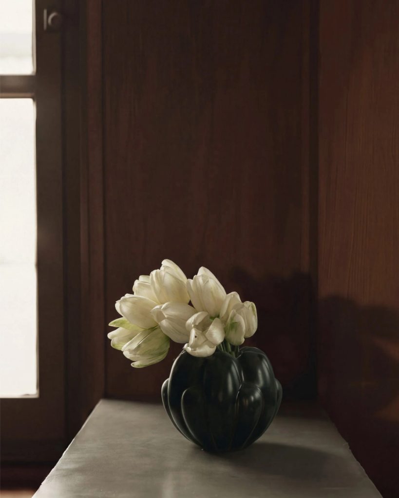 Vaza Bloom Petit Dark Green 