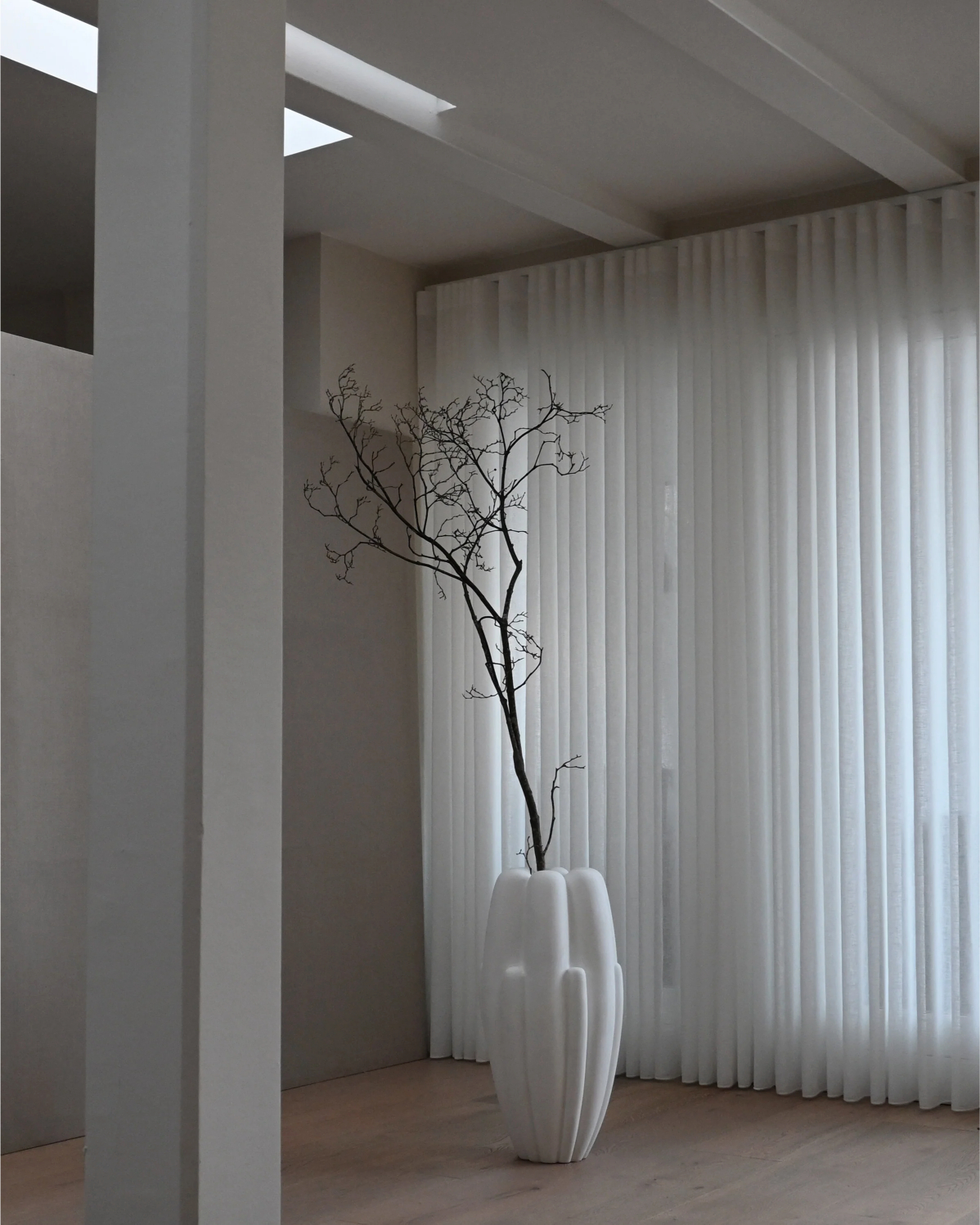 Vaza Bloom Slim Big Bone White