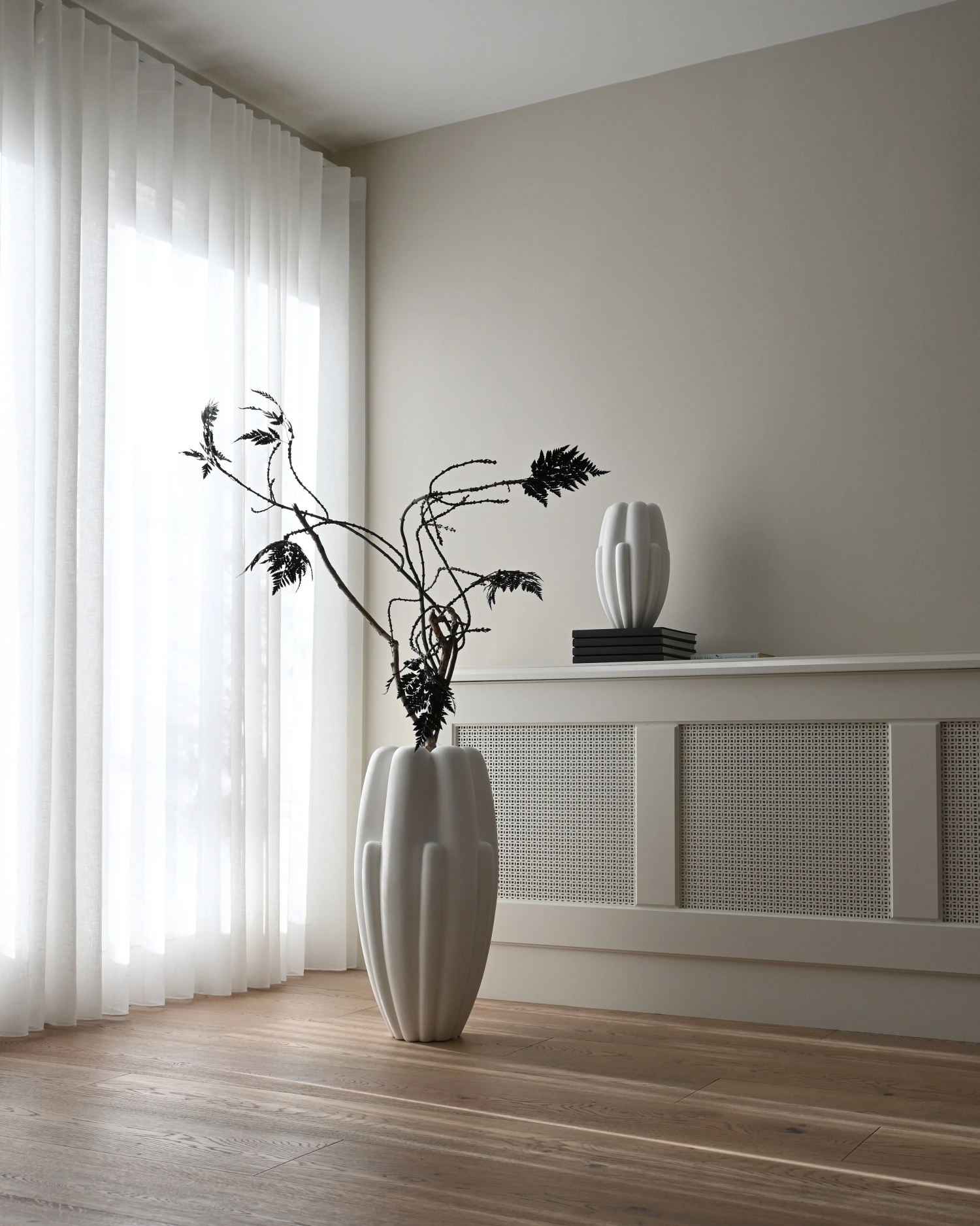 Vaza Bloom Slim Big Bone White
