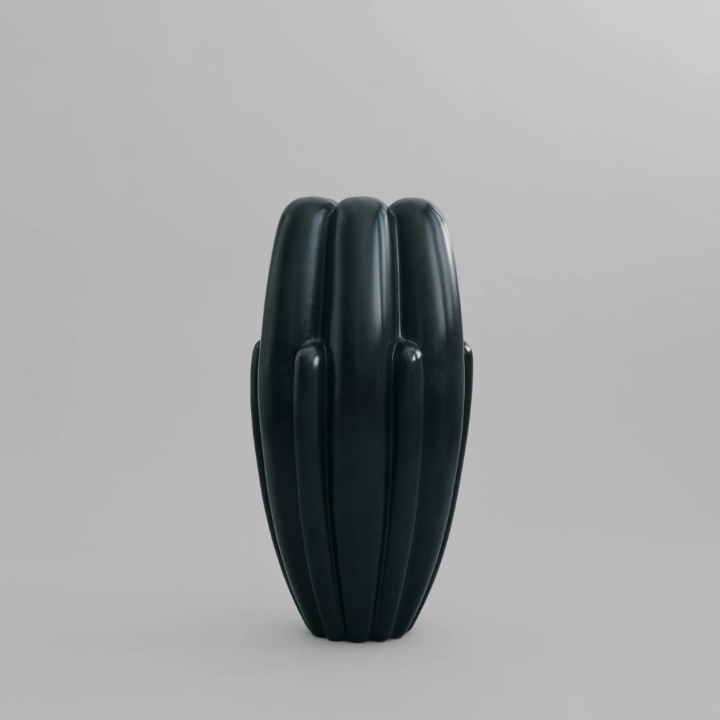 Vaza Bloom Slim Big Dark Green 