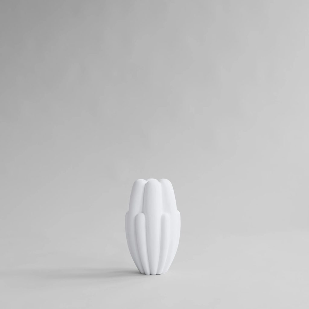Vaza Bloom Slim Mini Bone White 