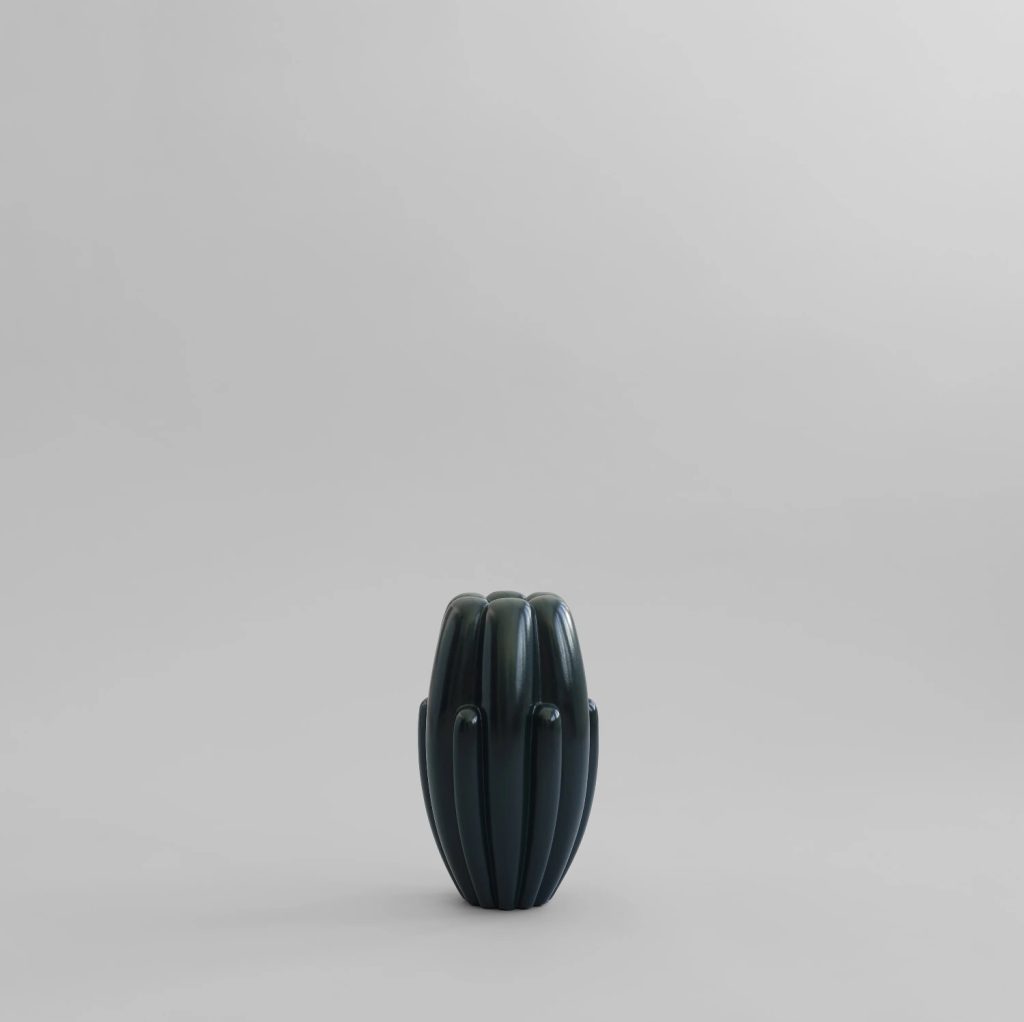 Vaza Bloom Slim Mini Dark Green 