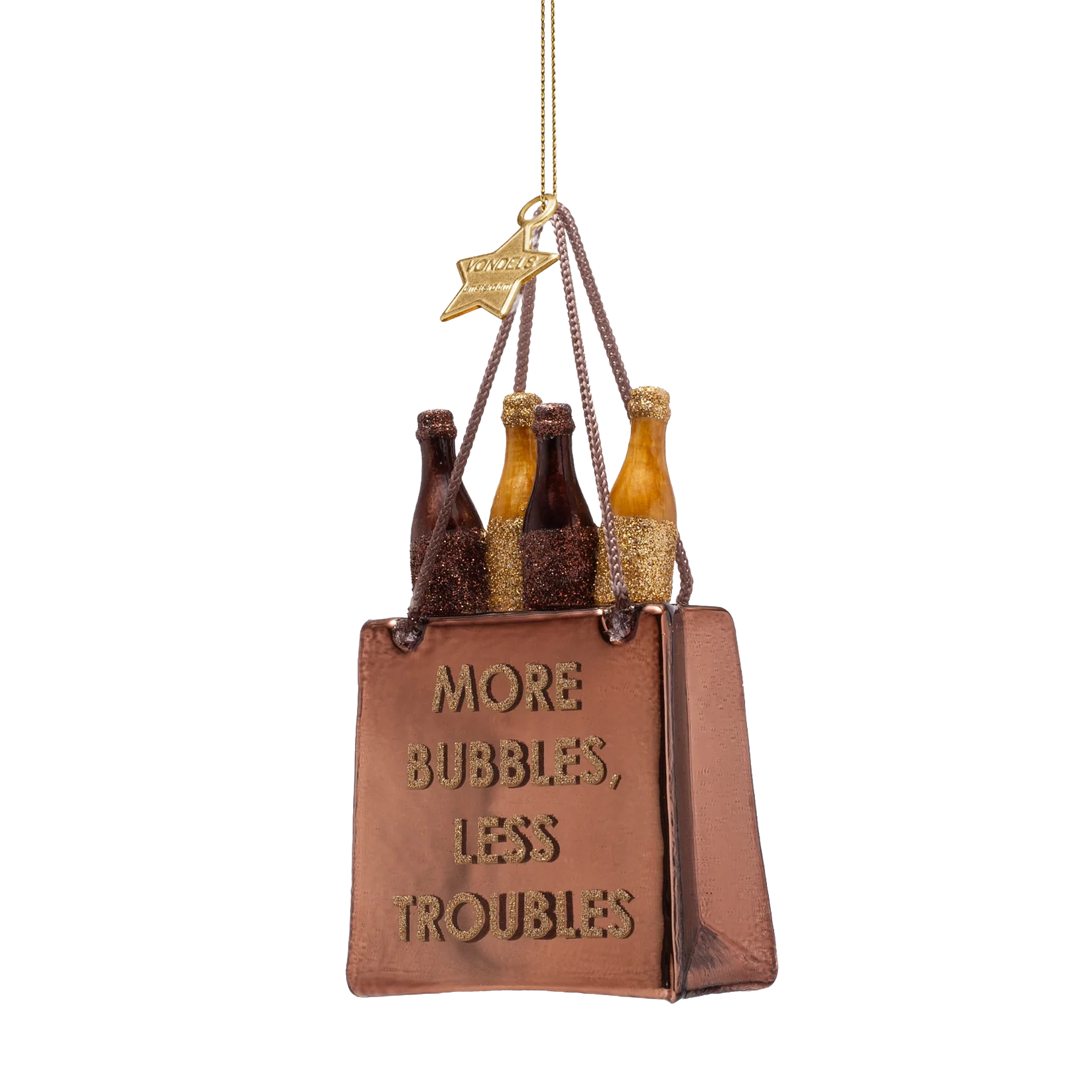 Kalėdinis žaisliukas Shopping bag with bottles
